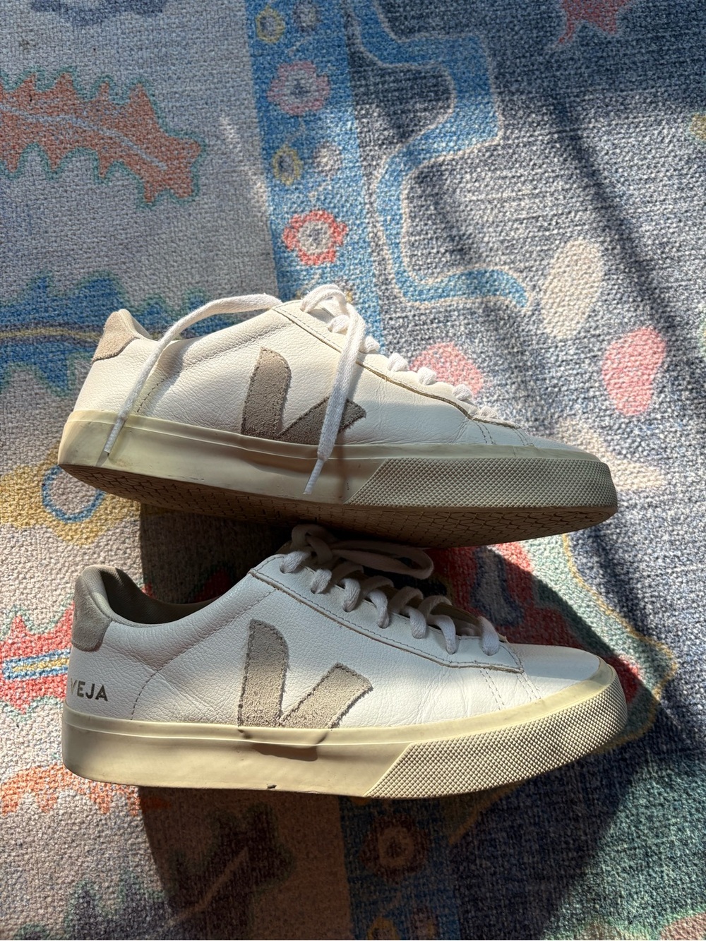 VEJA Women’s White Leather Campo Sneakers